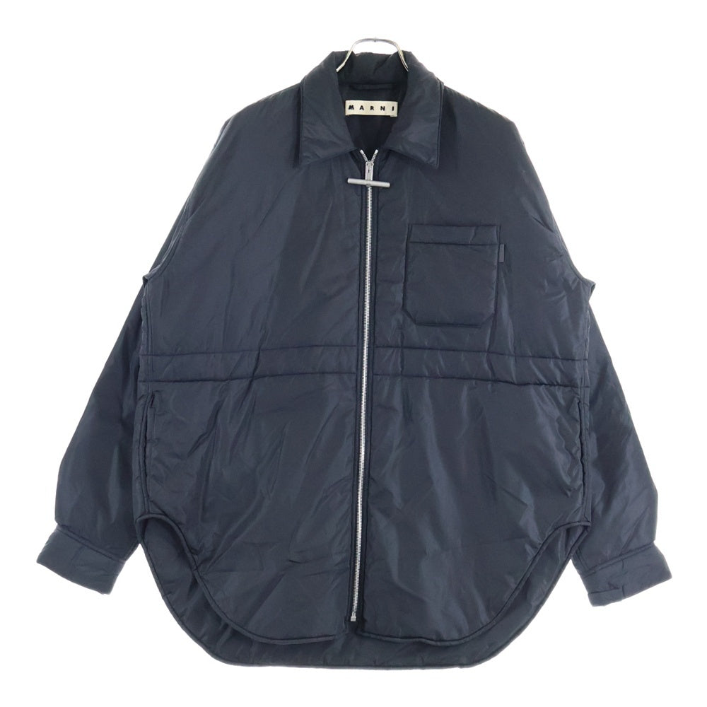 MARNI(マルニ) ジップアップ フロントポケット ナイロンジャケット ブラック CUMU0188W0