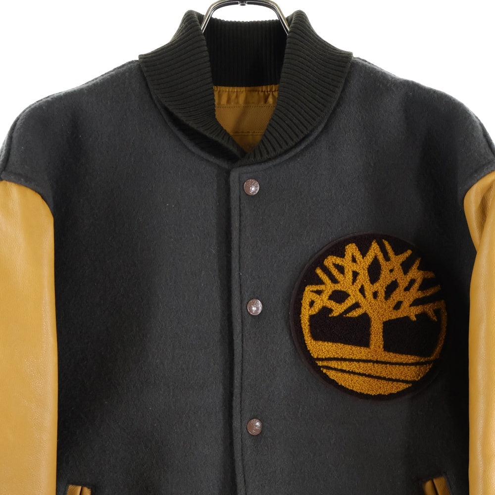 Timberland(ティンバーランド) レザー ウール ロゴワッペンバー