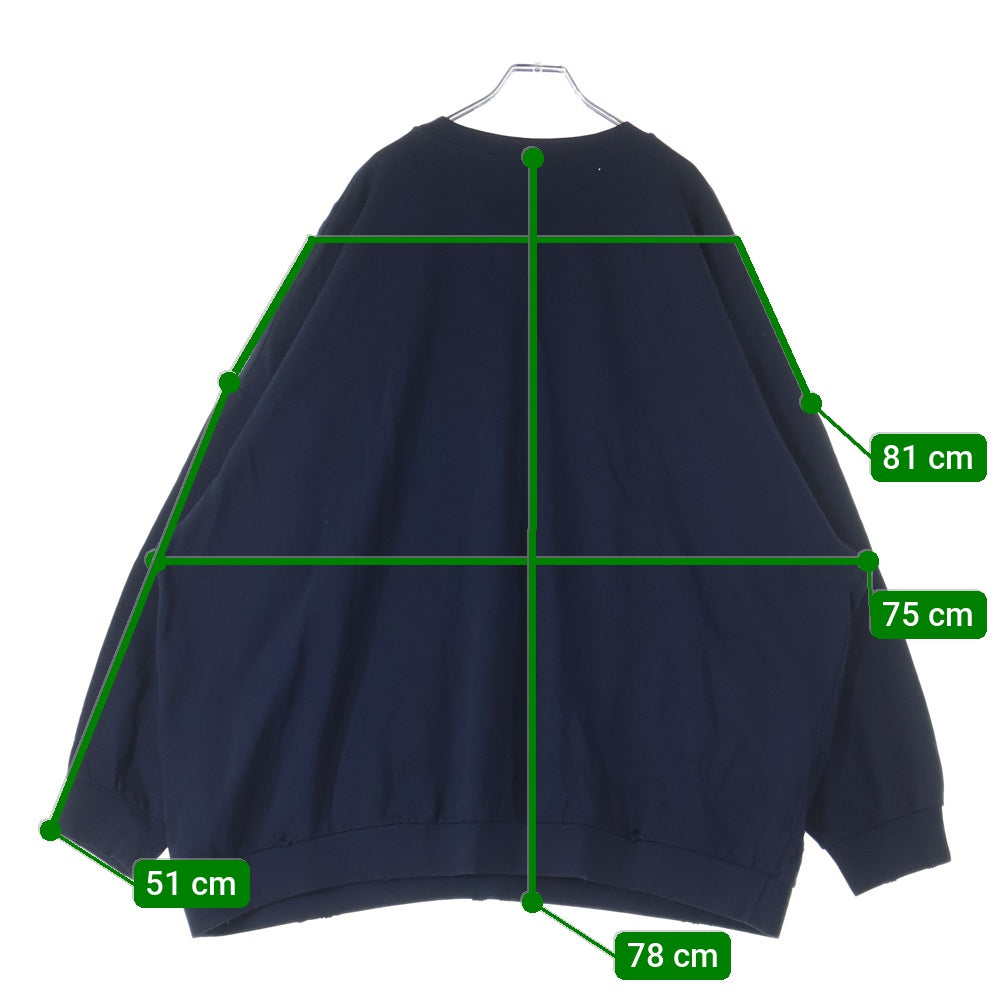 RAF SIMONS(ラフシモンズ) 22SS Destroyed Crewneck Sweatshirts