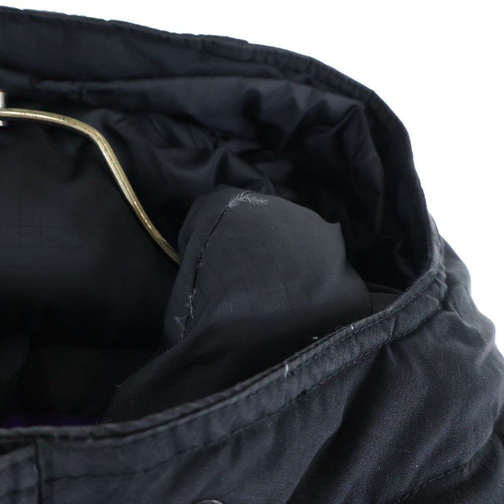 THE NORTH FACE PURPLE LABEL(ノースフェイスパープルレーベル) Mountain Short Down Jacket マウンテンショートダウンジャケット ジップアップナイロンダウンジャケット ND2871N ブラック