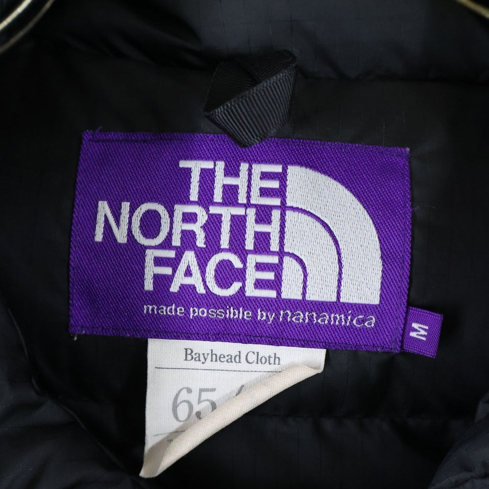 THE NORTH FACE PURPLE LABEL(ノースフェイスパープルレーベル) Mountain Short Down Jacket マウンテンショートダウンジャケット ジップアップナイロンダウンジャケット ND2871N ブラック
