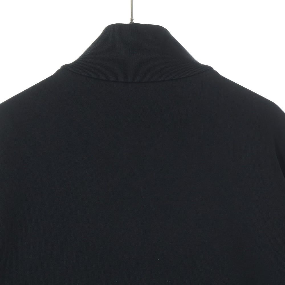 MONCLER(モンクレール) 25AW ZIP UP CARDIGAN ロゴパッチ コットン ジップアップ カーディガン ブラック K20918G00056