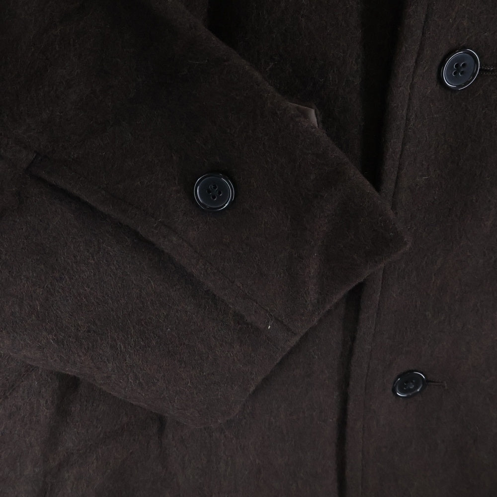 NO BRAND(ノーブランド) ONE fifth ワンフィフス #1 Balkan Coat バルカンコート ラグランスリーブロングコート ブラウン