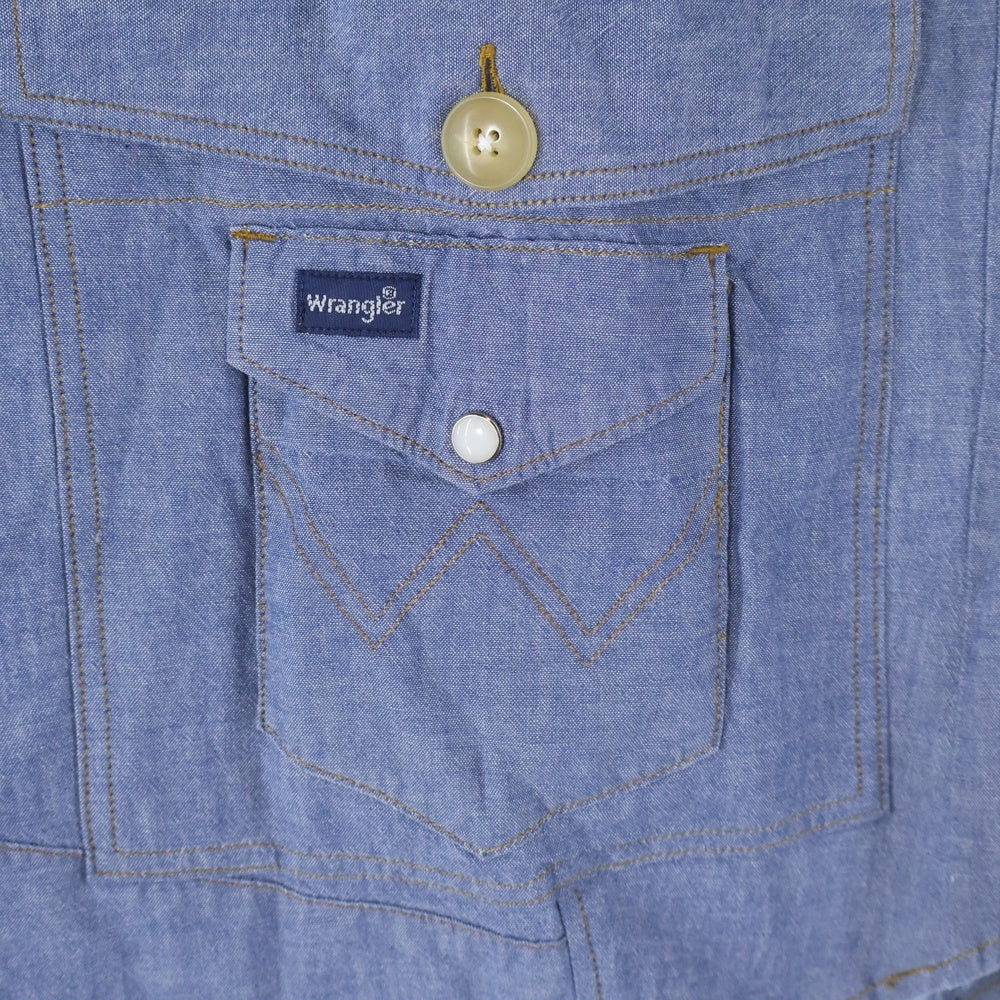 CHANGES(チェンジズ) Remake Anorak Shirt Parka リメイクアノラックシャツパーカー ハーフボタンフーデット長袖シャツ ブルー