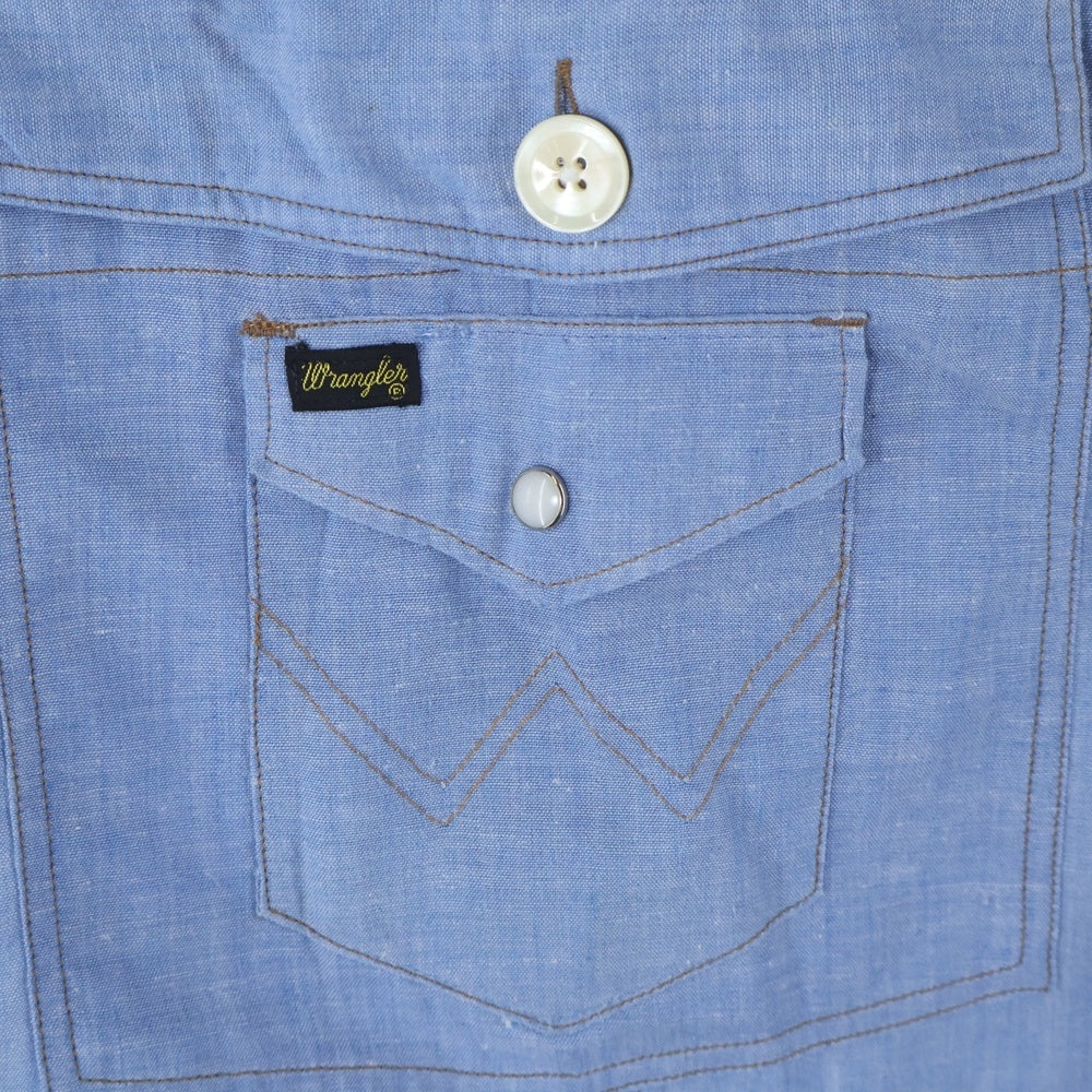 CHANGES(チェンジズ) Remake Anorak Shirt Parka リメイクアノラックシャツパーカー ハーフボタンフーデット長袖シャツ ブルー