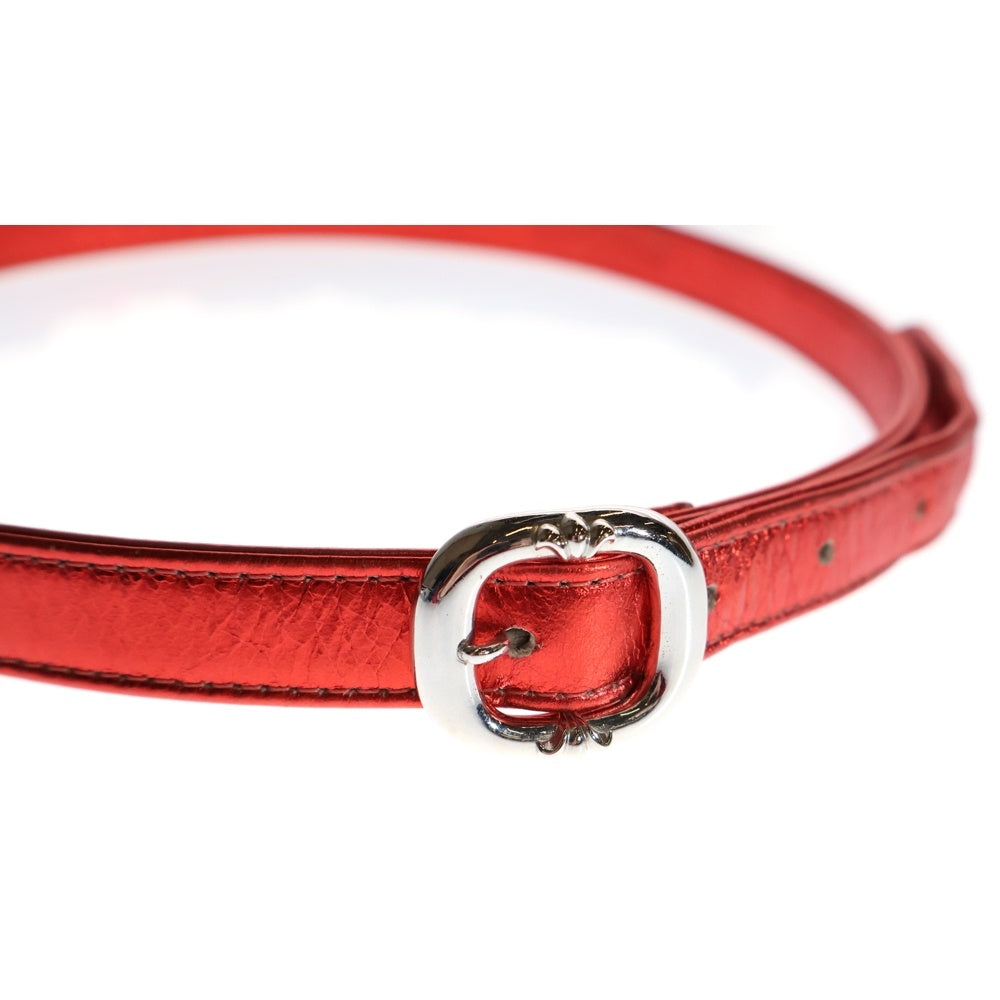 CHROME HEARTS(クロムハーツ) BLT GUNSLINGER1.0 ガンスリンガー メタリックレザーベルト レッド