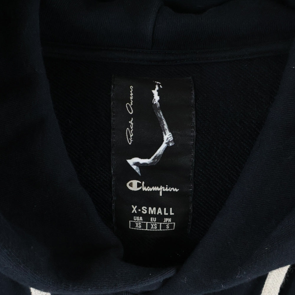 Rick Owens リックオウエンス 21SS ×チャンピオン ペンタグラムロゴエンブロイダリー パーカー CM21S0007-216755 Rick Owens(リックオウエンス) 21SS ×Champion Pentagram Logo