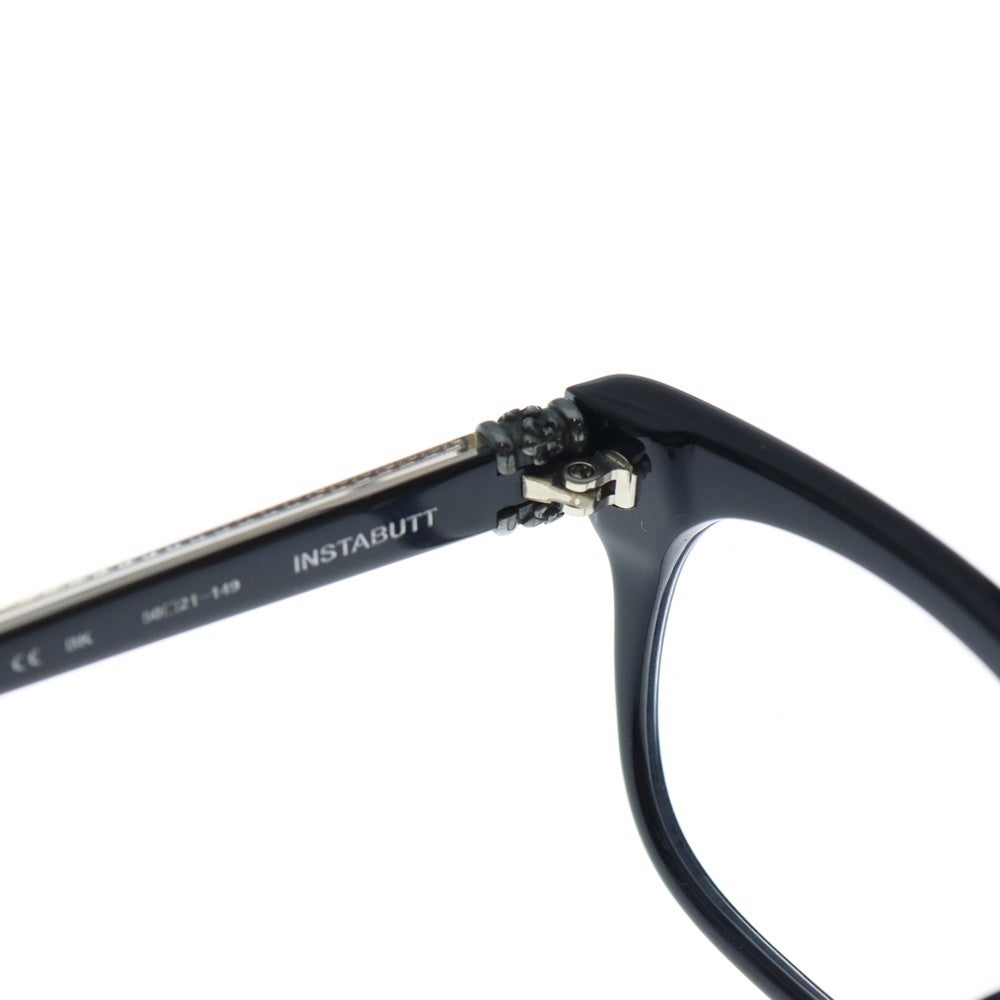 CHROME HEARTS(クロムハーツ) INSTABUTT インスタバット BSフレアテンプルウェリントンサングラス アイウェア 眼鏡 ブラック/シルバー