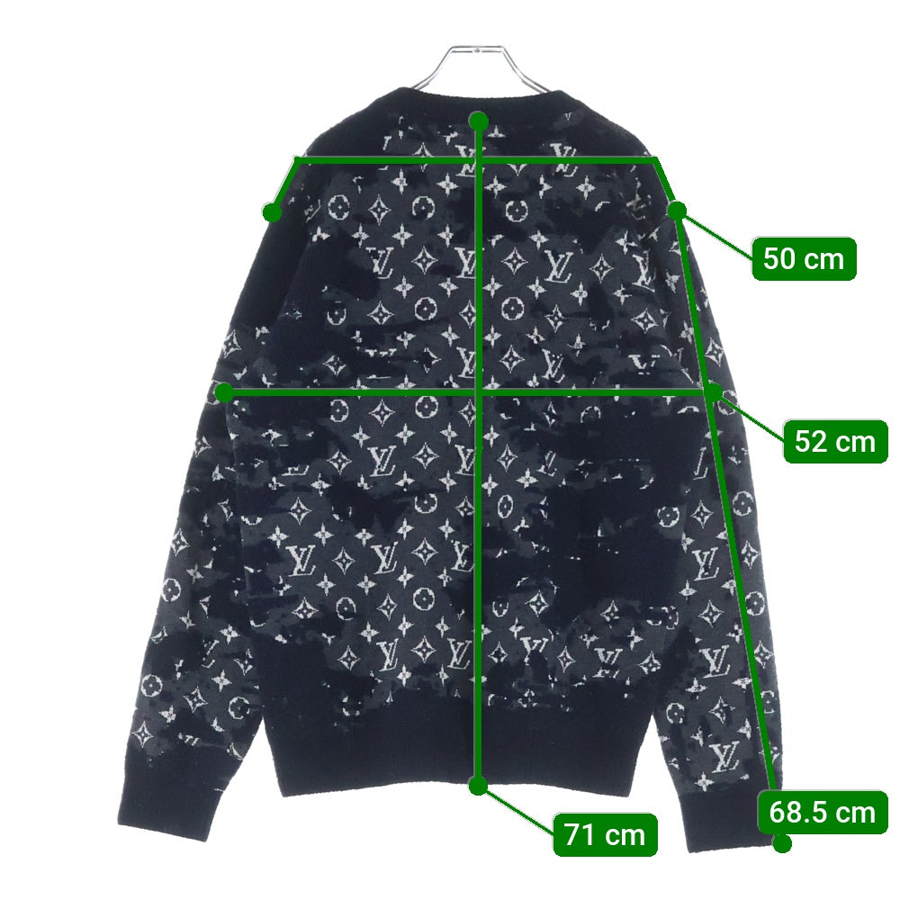 LOUIS VUITTON(ルイヴィトン) 21SS Distressed Monogram Crewneck Knit