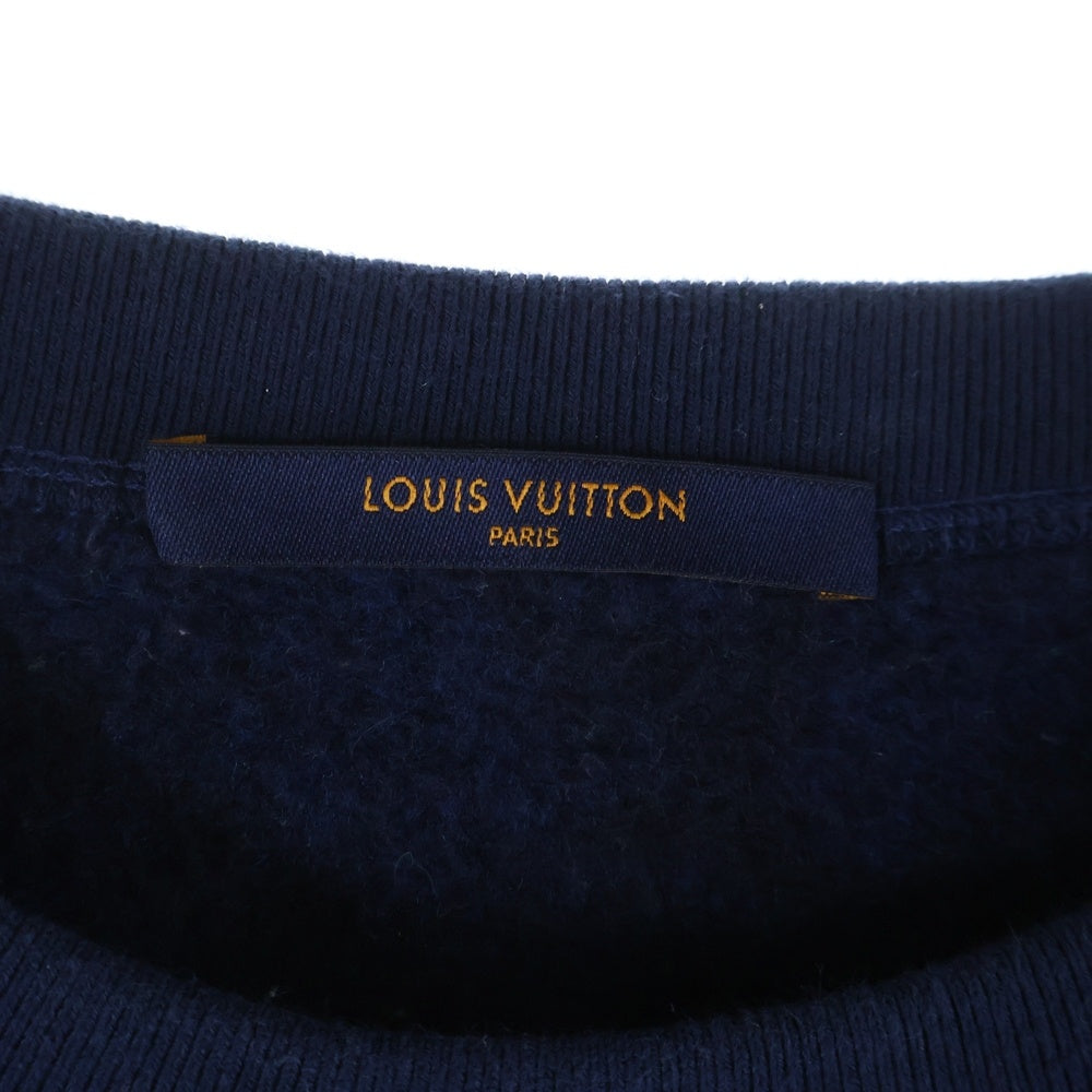 LOUIS VUITTON(ルイヴィトン) 19AW Full Monogram Jacquard Crewneck Knit Sweater フルモノグラムジャカードクルーネックニットセーター RM192M NPN HHY14W ブルー