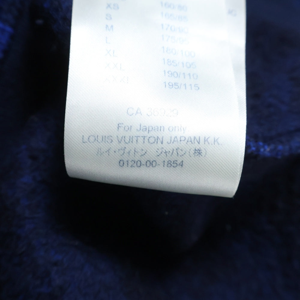 LOUIS VUITTON(ルイヴィトン) 19AW Full Monogram Jacquard Crewneck Knit Sweater フルモノグラムジャカードクルーネックニットセーター RM192M NPN HHY14W ブルー