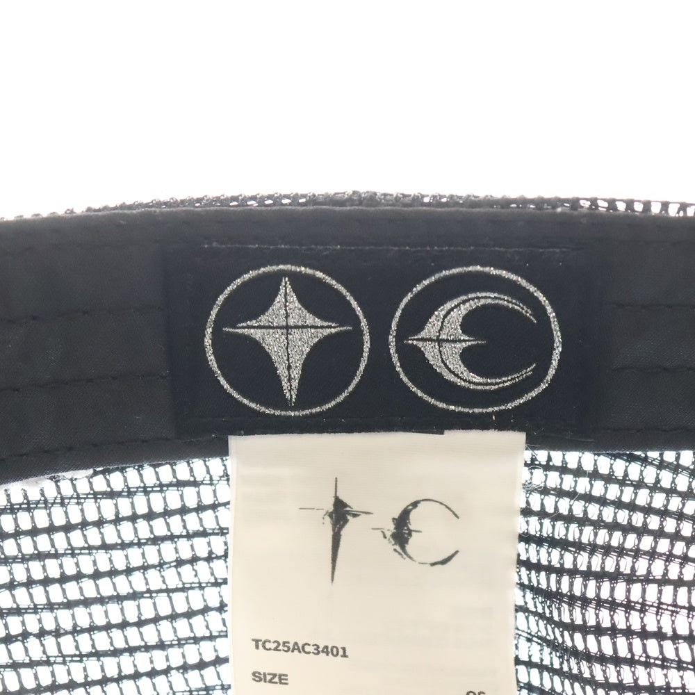 THUG CLUB(サグクラブ) Dragon Chopper Cap ドラゴンチョッパーキャップ ロゴ刺繡メッシュトラッカーキャップ 帽子 TC25AC3401 ブラック