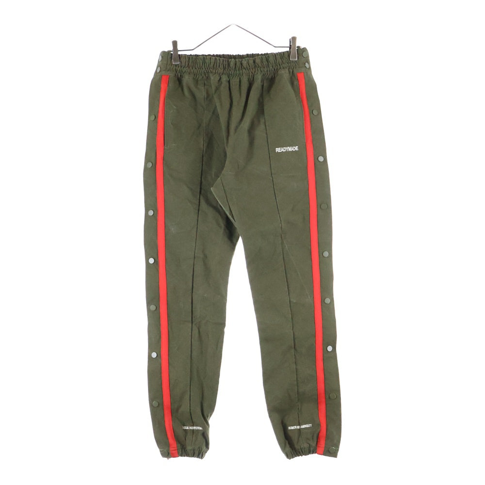 READY MADE(レディメイド) TRUCK PANTS サイドスナップ トラックパンツ カーキ