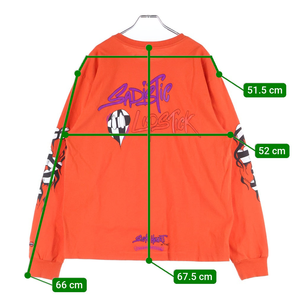 CHROMEHEARTS / クロムハーツMattyBoyオレンジ長袖カットソー CHROME HEARTS(クロムハーツ) 23SS MATTY BOY Sadistic Lipstick