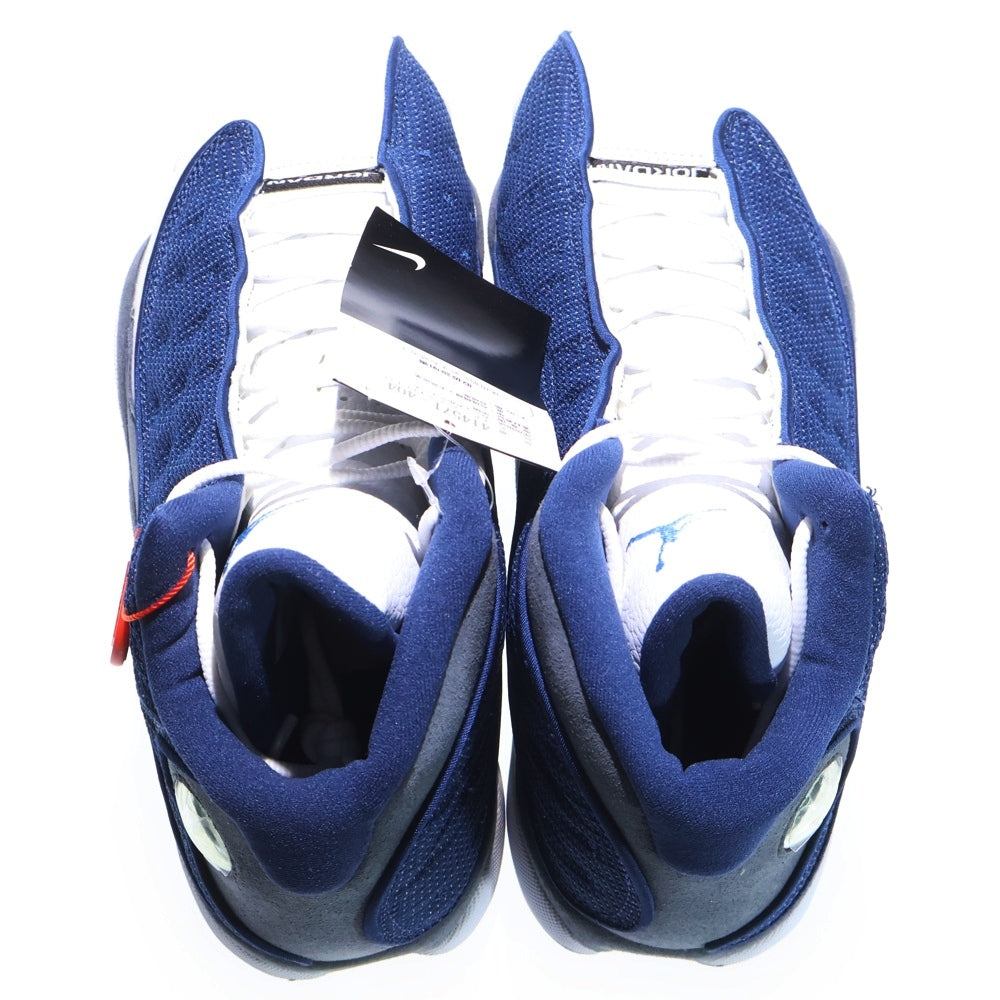 NIKE(ナイキ) Air Jordan 13 Retro Flint エアジョーダン13 フリント グレー ハイカットスニーカー ネイビー/ホワイト US8.5/26.5cm 414571-404