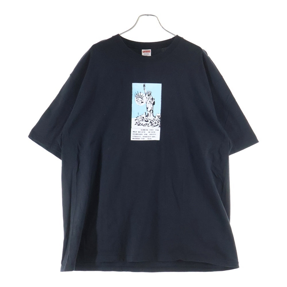 SUPREME(シュプリーム) 24AW Liberty Tee リバティー 自由の女神 プリント 半袖Tシャツ カットソー ブラック