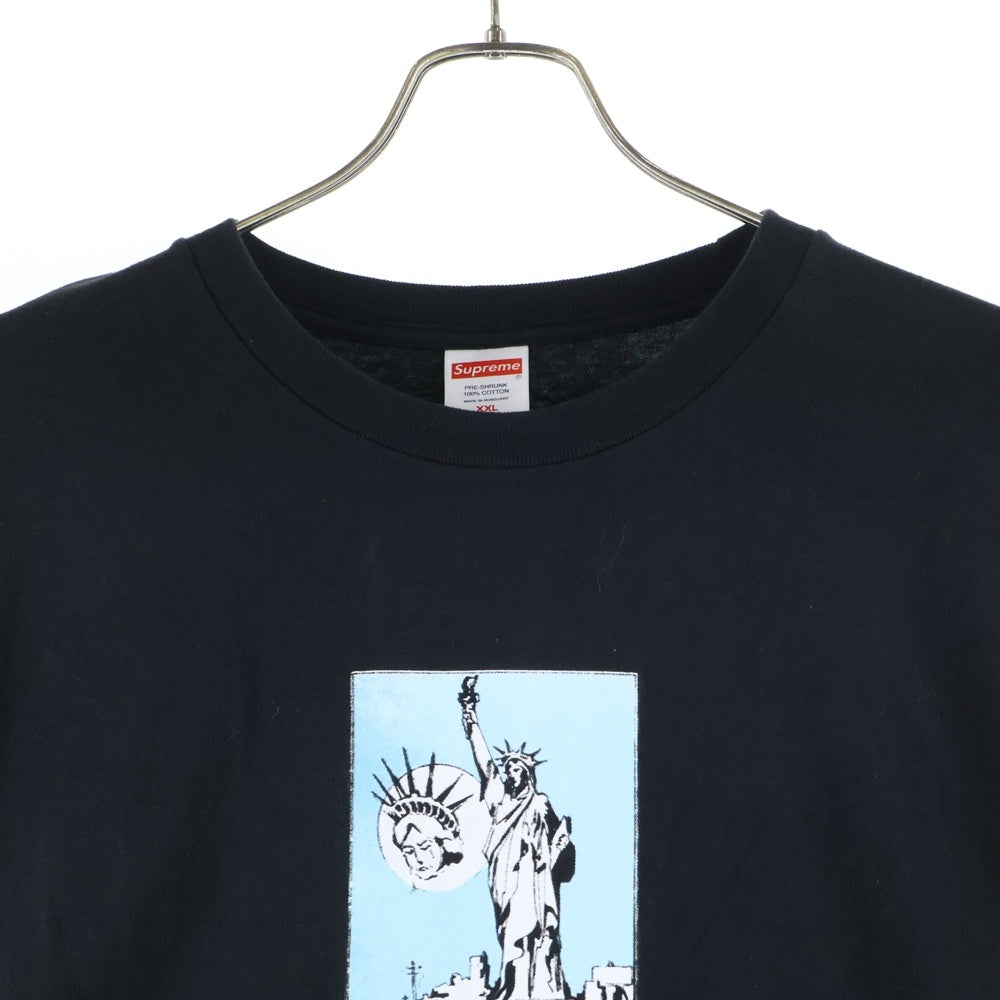 SUPREME(シュプリーム) 24AW Liberty Tee リバティー 自由の女神 プリント 半袖Tシャツ カットソー ブラック