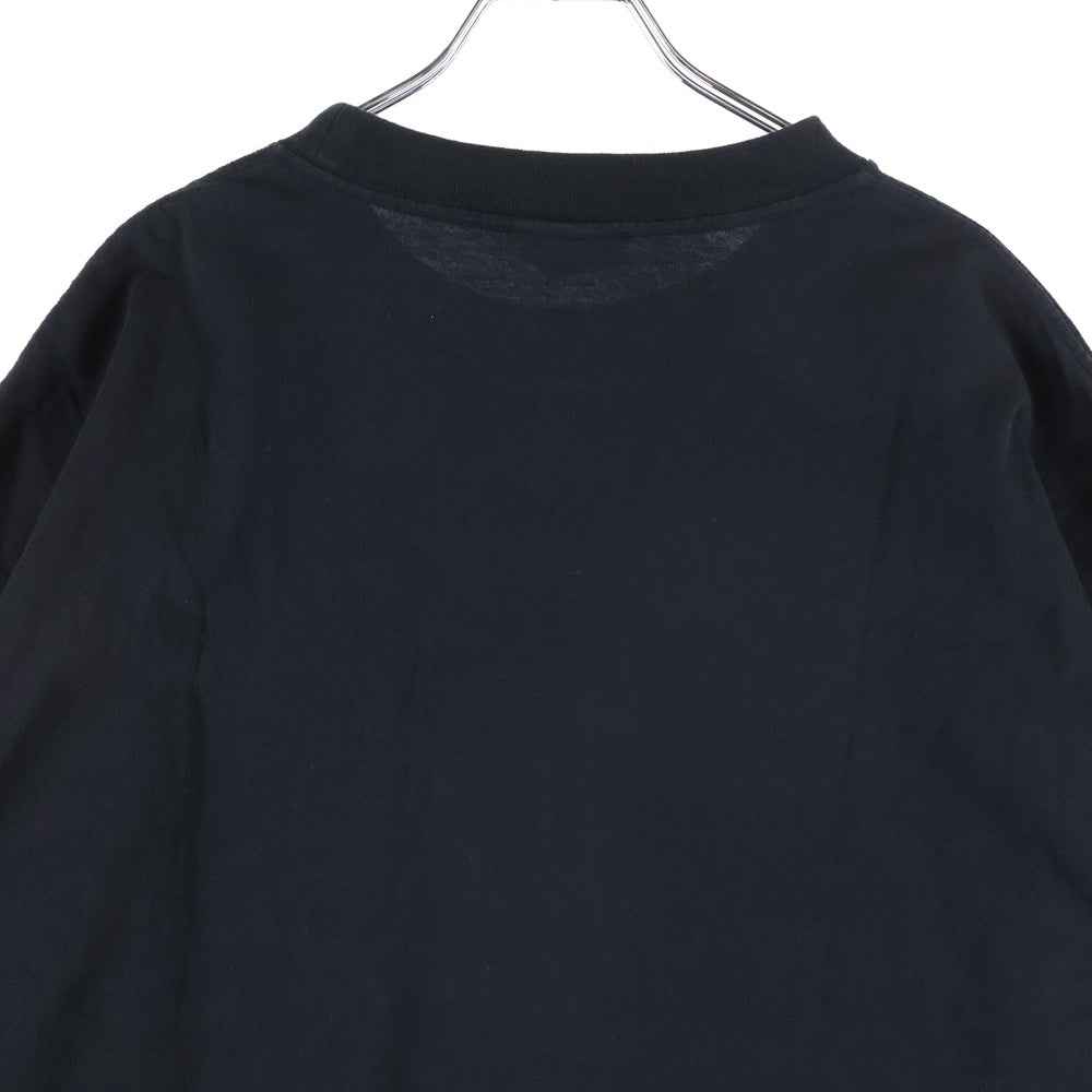 SAINT MICHAEL(セントマイケル) 24SS BORN SAINT BR SS TEE フロント プリント 半袖Tシャツ カットソー ブラック SM-YS8-0000-C06