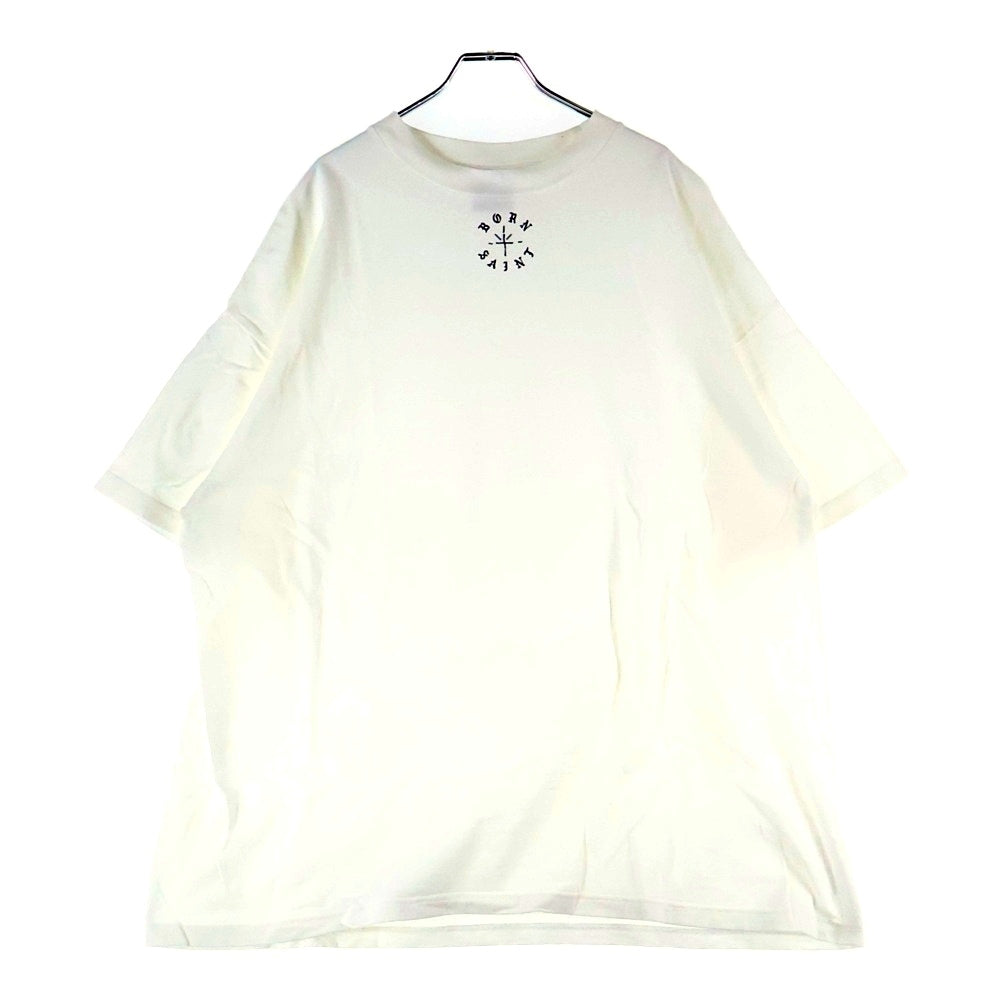 SAINT MICHAEL(セントマイケル) 24SS BR_LS TEE ボーンレイズ フロントプリント長袖カットソー SM-YS8-0000-C09 ホワイト SM-YS8-0000-C07