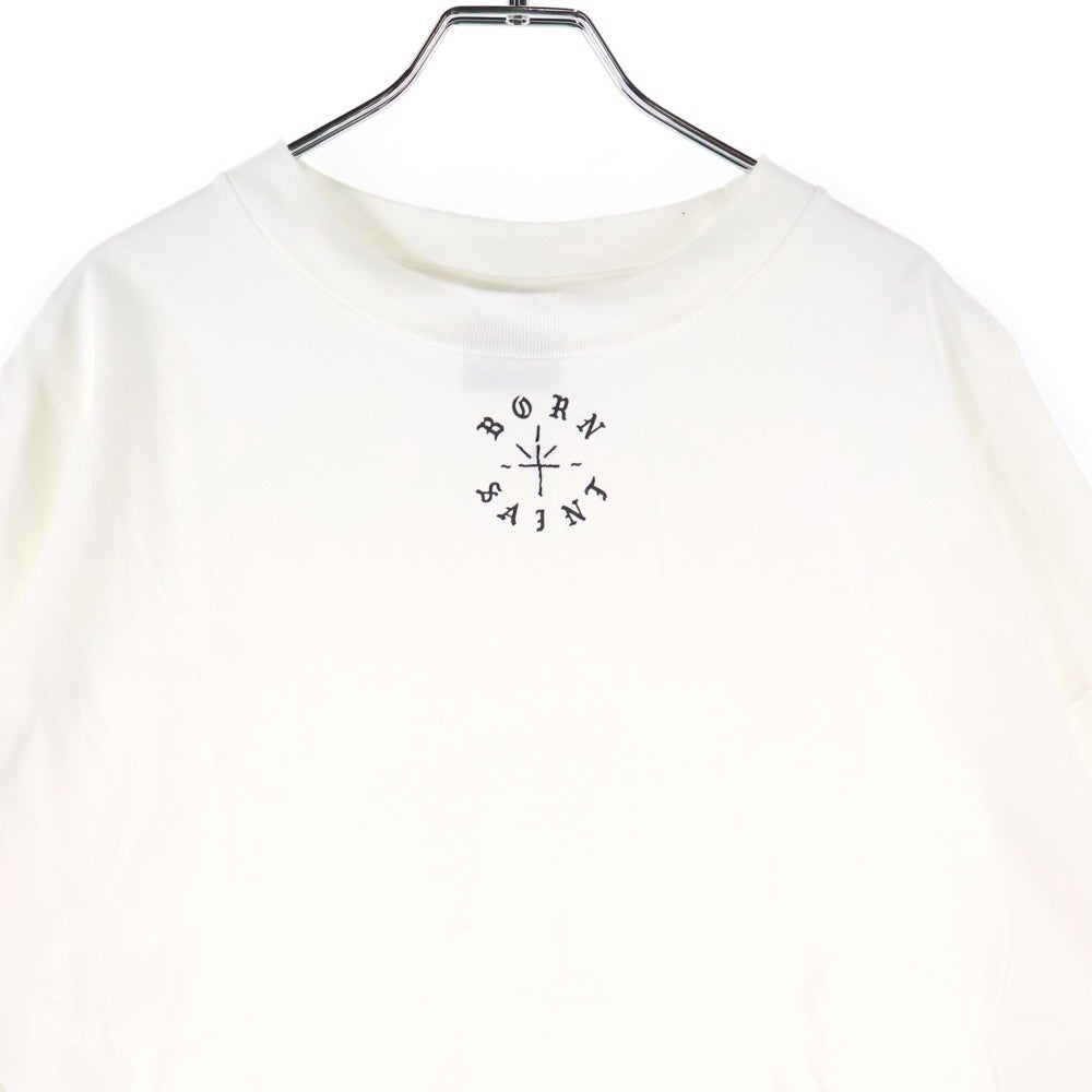 SAINT MICHAEL(セントマイケル) 24SS BR_LS TEE ボーンレイズ フロントプリント長袖カットソー SM-YS8-0000-C09 ホワイト SM-YS8-0000-C07