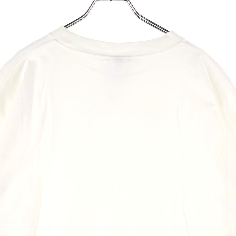 SAINT MICHAEL(セントマイケル) 24SS BR_LS TEE ボーンレイズ フロントプリント長袖カットソー SM-YS8-0000-C09 ホワイト SM-YS8-0000-C07