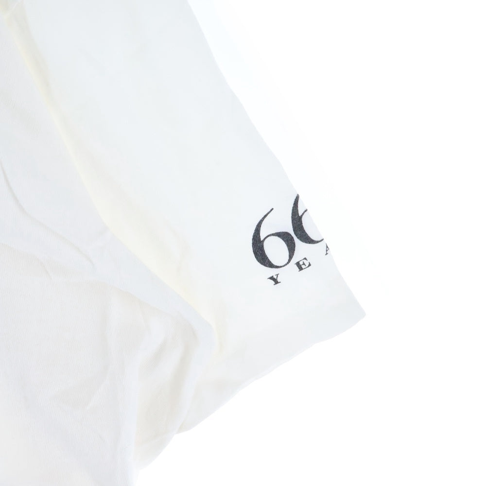 SAINT MICHAEL(セントマイケル) 24AW SAINT SS TEE セイント プリント ヴィンテージ加工 半袖カットソー Tシャツ ホワイト SM-YS1-0000-008