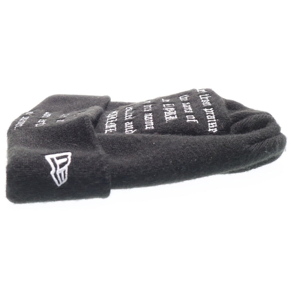 SUPREME(シュプリーム) 23AW × NEW ERA Psalm Beanie サルムビーニー ロゴ刺繍アクリルワッチキャップ ニット帽 帽子 ブラック