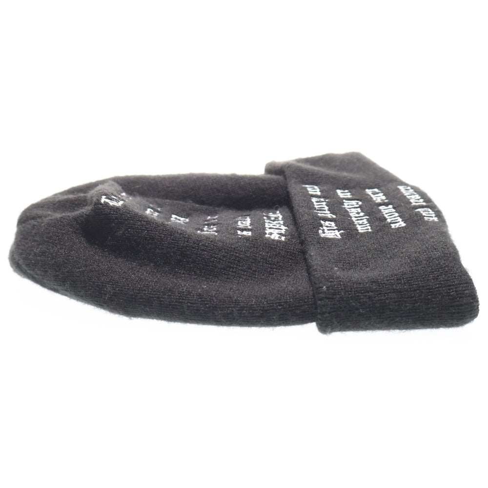 SUPREME(シュプリーム) 23AW × NEW ERA Psalm Beanie サルムビーニー ロゴ刺繍アクリルワッチキャップ ニット帽 帽子 ブラック