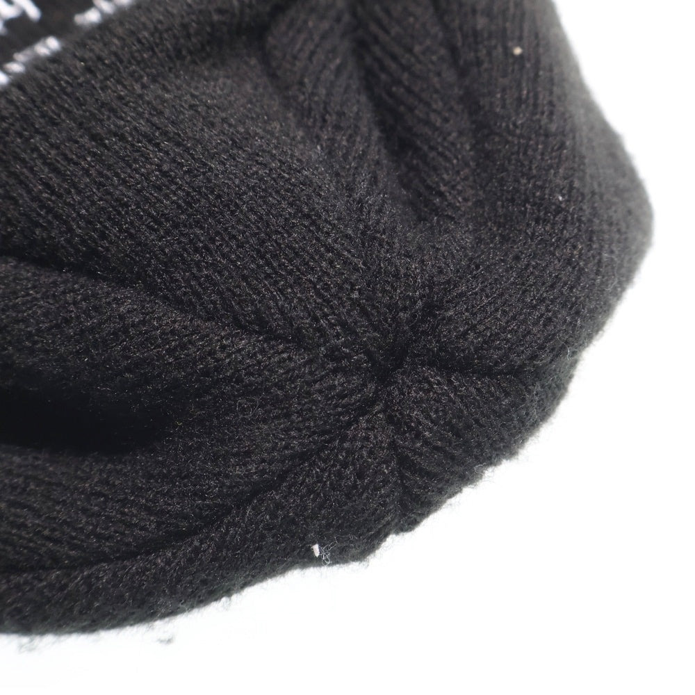 SUPREME(シュプリーム) 23AW × NEW ERA Psalm Beanie サルムビーニー ロゴ刺繍アクリルワッチキャップ ニット帽 帽子 ブラック