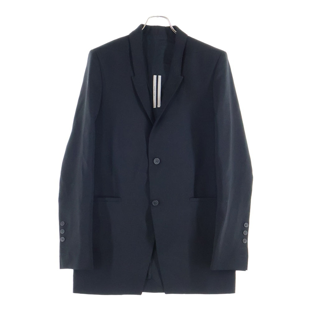 Rick Owens(リックオウエンス) 25AW Concordian Single-Breasted Blazer ウール コンコルディアン シングル ブレスト ブレザー ジャケット ブラック RU02E1721-WGP