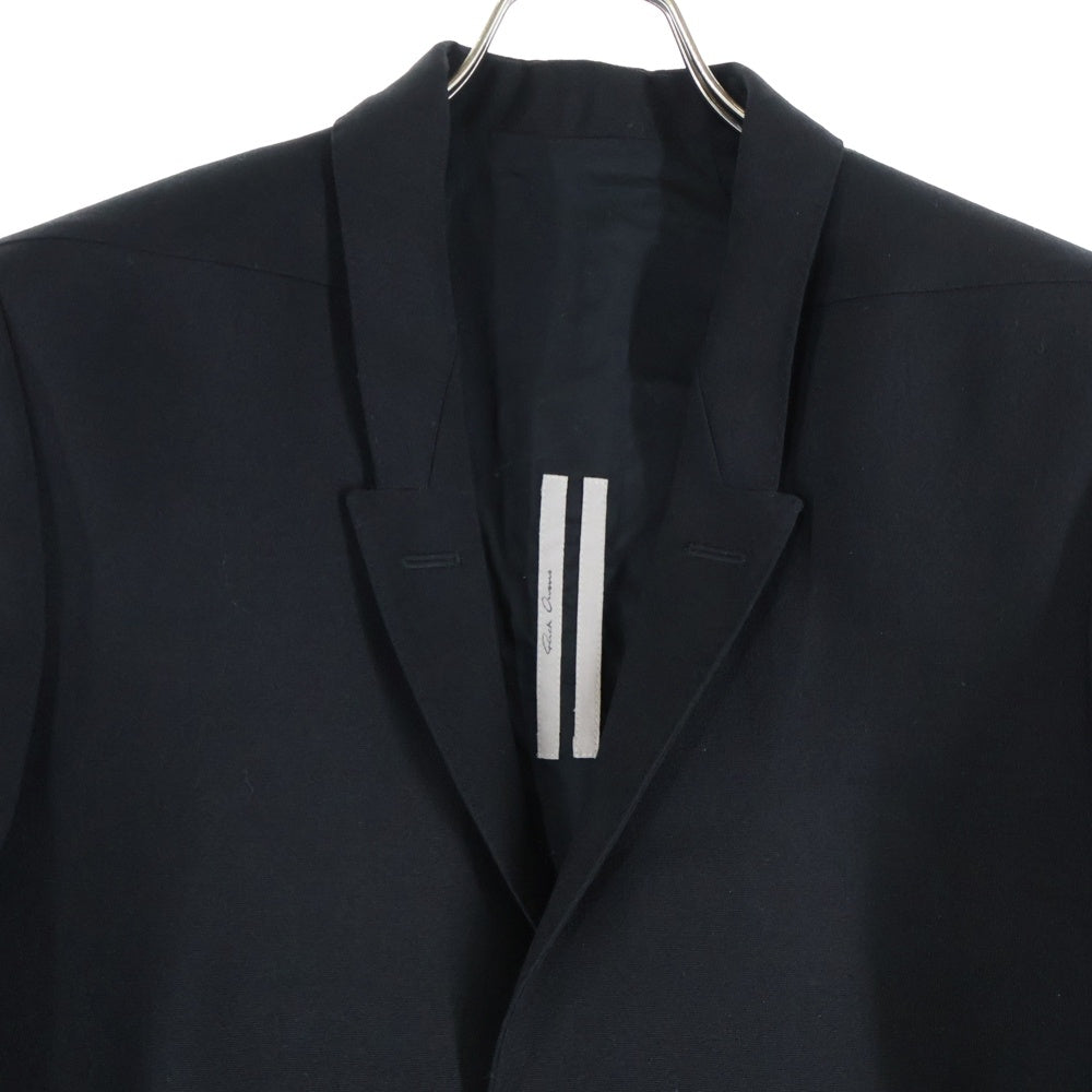 Rick Owens(リックオウエンス) 25AW Concordian Single-Breasted Blazer ウール コンコルディアン シングル ブレスト ブレザー ジャケット ブラック RU02E1721-WGP