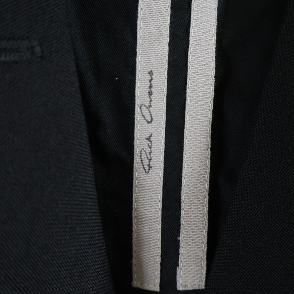 Rick Owens(リックオウエンス) 25AW Concordian Single-Breasted Blazer ウール コンコルディアン シングル ブレスト ブレザー ジャケット ブラック RU02E1721-WGP