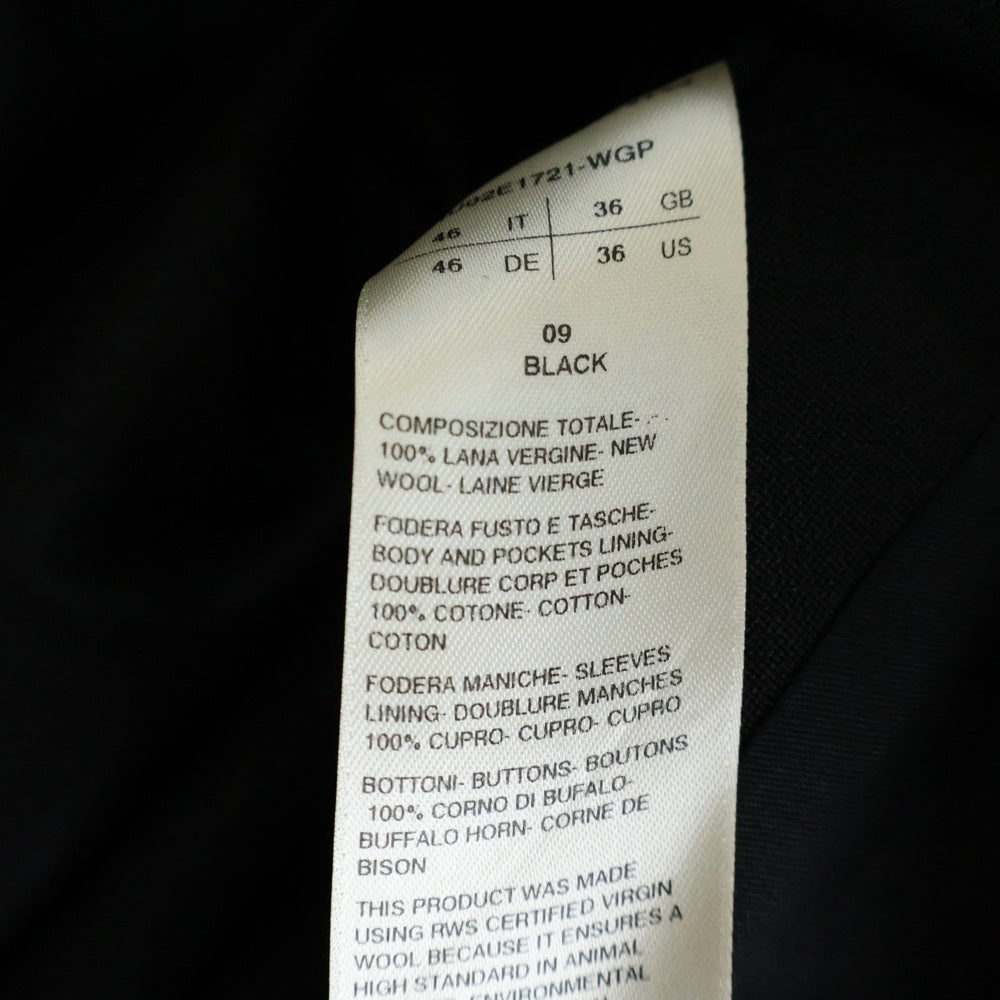 Rick Owens(リックオウエンス) 25AW Concordian Single-Breasted Blazer ウール コンコルディアン シングル ブレスト ブレザー ジャケット ブラック RU02E1721-WGP