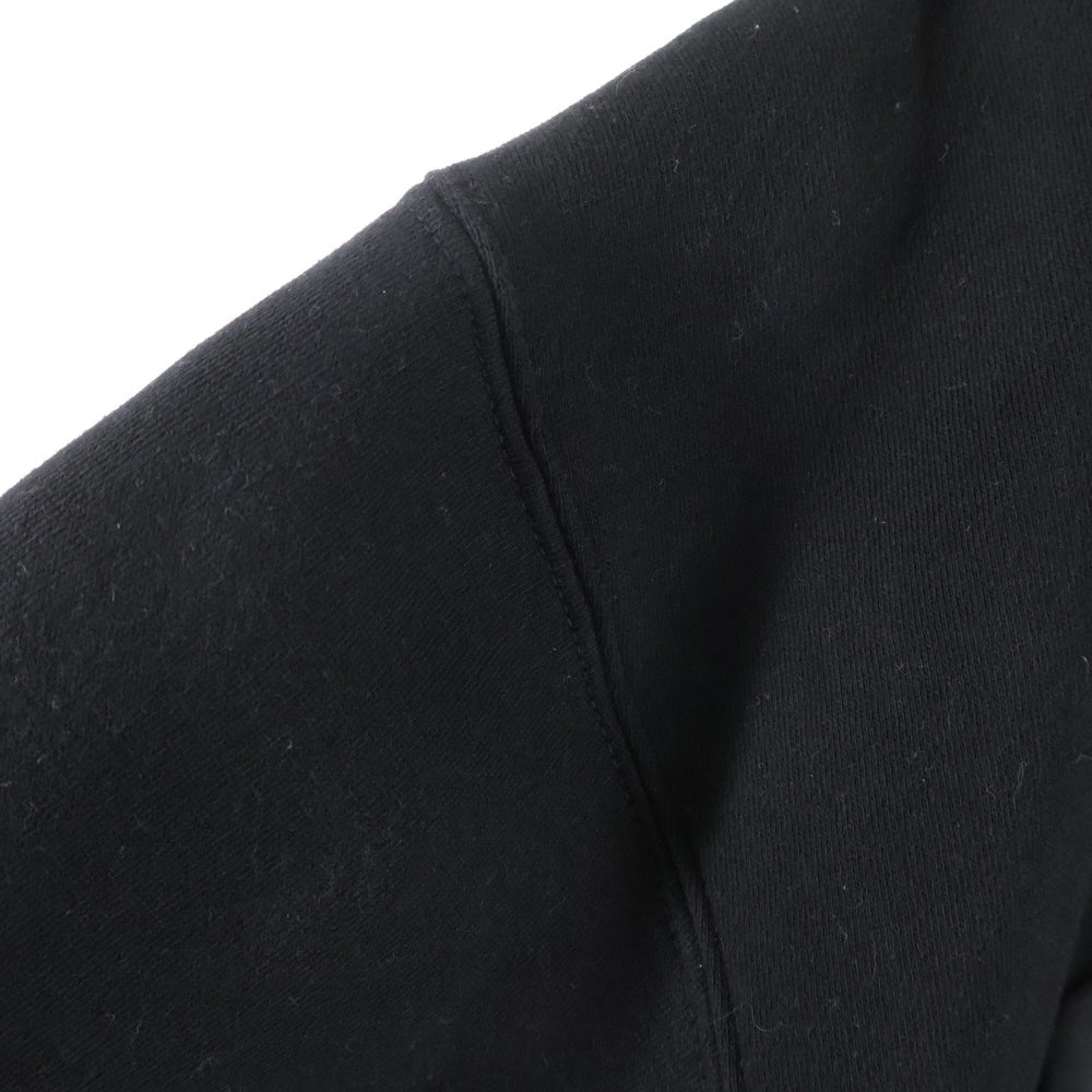 NO BRAND(ノーブランド) Ames Worldwide Big Typo Hoodie アメスワールドワイド ビッグタイポフーディー ロゴプリントプルオーバースウェットパーカー AM2EFUM400ABKL ブラック