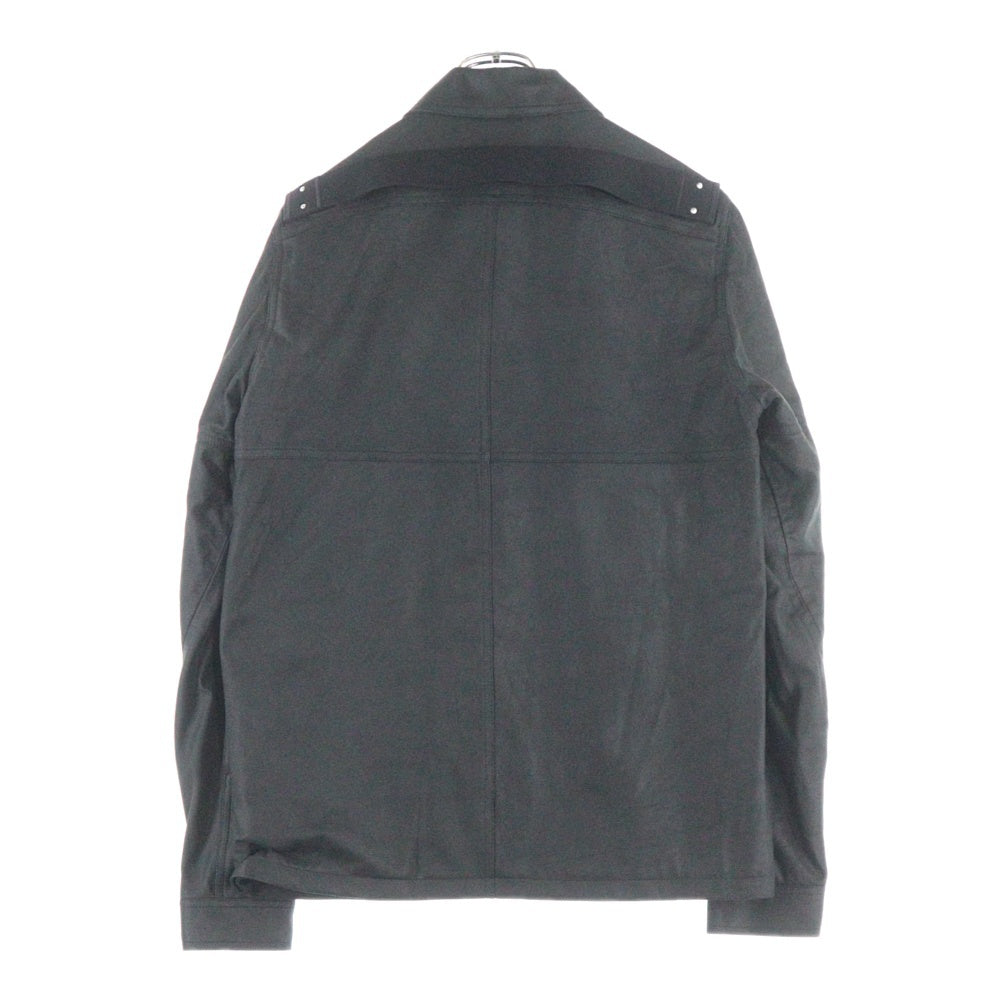 Rick Owens(リックオウエンス) 26SS BRAD JKT ラムレザー ジップアップ レザージャケット ブラック RU01F2764-LBF