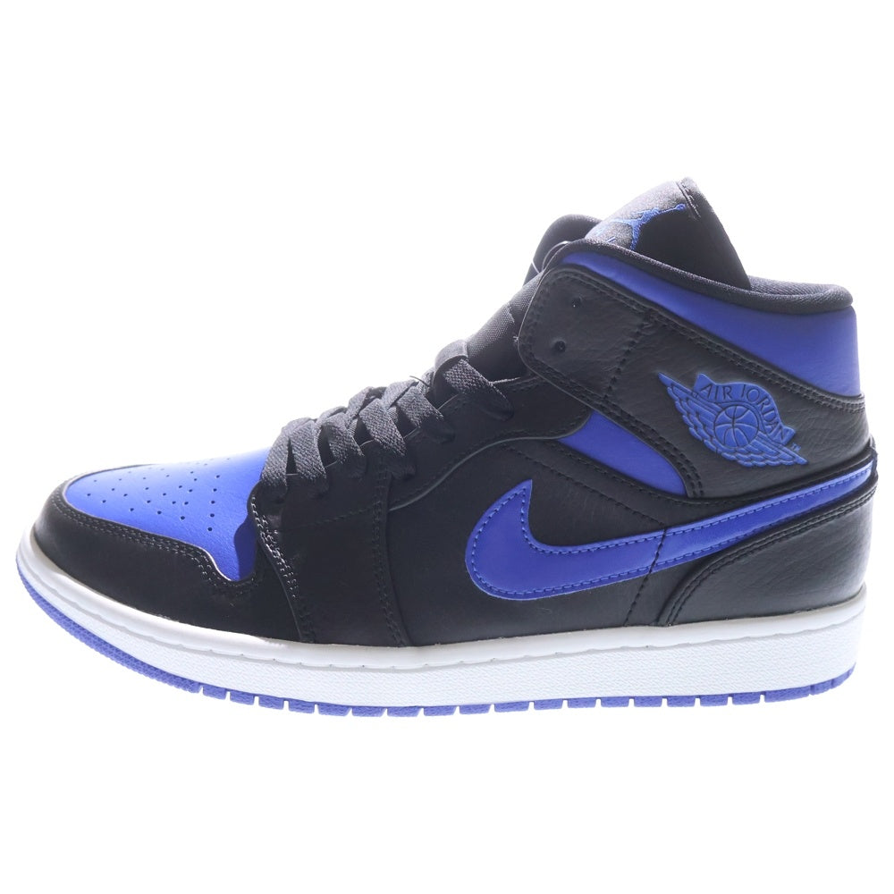 NIKE(ナイキ) AIR JORDAN 1 MID HYPER ROYAL エアジョーダン1 ハイパーロイヤル ミッドカットスニーカー US9/27cm 554724-068 ブラック/ブルー