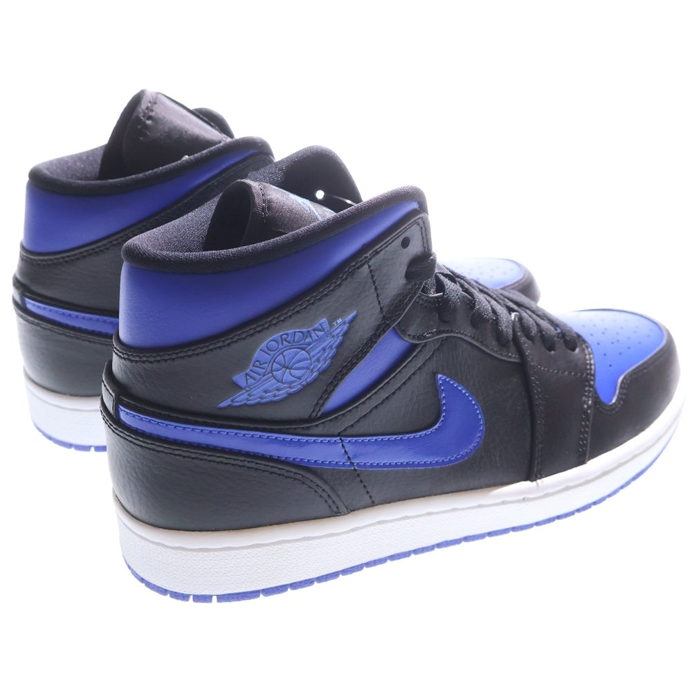 NIKE(ナイキ) AIR JORDAN 1 MID HYPER ROYAL エアジョーダン1 ハイパーロイヤル ミッドカットスニーカー US9/27cm 554724-068 ブラック/ブルー