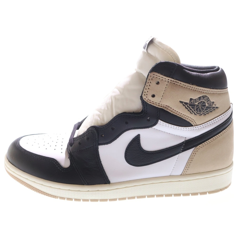 NIKE(ナイキ) WMNS AIR JORDAN 1 RETRO HIGH OG Latte ウィメンズ エアジョーダン1 ラテ ハイカットスニーカー FD2596-021 US11/28cm ホワイト/ベージュ レディース