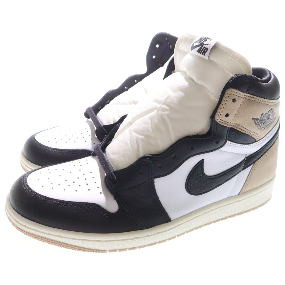 NIKE(ナイキ) WMNS AIR JORDAN 1 RETRO HIGH OG Latte ウィメンズ エアジョーダン1 ラテ ハイカットスニーカー FD2596-021 US11/28cm ホワイト/ベージュ レディース