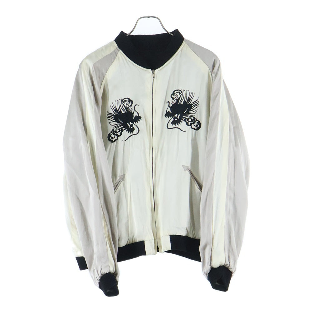 Y's(ワイズ) ×テーラー東洋 Reversible Jacket リバーシブルジャケット ロゴ刺繍リバーシブルブルスカジャン Y0-Y55-505-1 ブラック/アイボリー