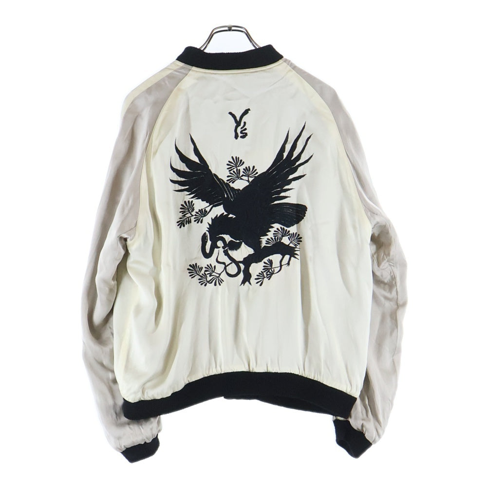 Y's(ワイズ) ×テーラー東洋 Reversible Jacket リバーシブルジャケット ロゴ刺繍リバーシブルブルスカジャン Y0-Y55-505-1 ブラック/アイボリー