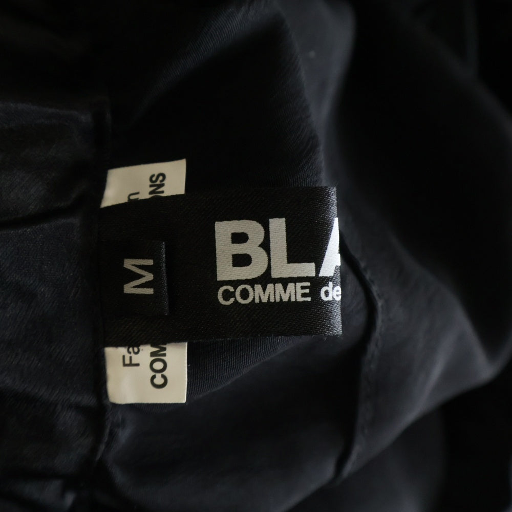 BLACK COMME des GARCONS(ブラックコムデギャルソン) 25SS Drawstring Layered Skirt ドローストリングレイヤードスカート アセテートロングスカート 1O-S005 ブラック レディース