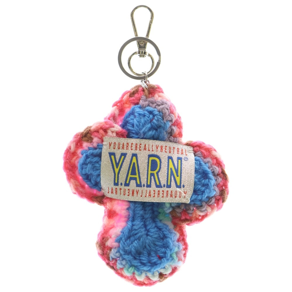 Y.A.R.N(ヤーン) 3D Cross Knit Keyholder 3Dクロスニットキーホルダー ニット編みキーホルダー ピンク レディース