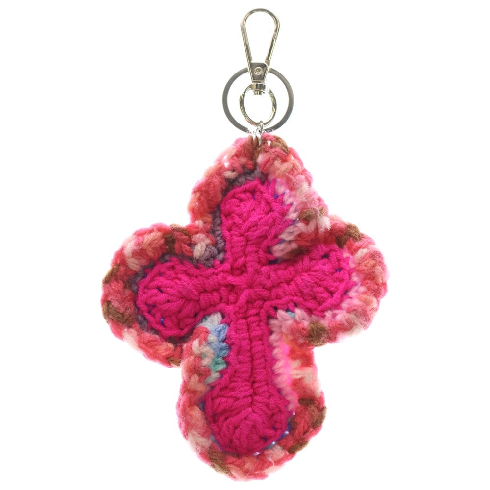 Y.A.R.N(ヤーン) 3D Cross Knit Keyholder 3Dクロスニットキーホルダー ニット編みキーホルダー ピンク レディース