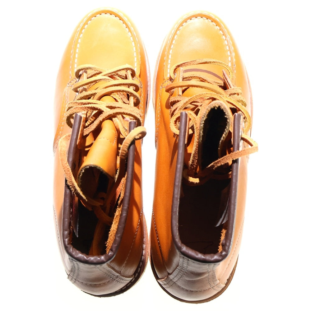 RED WING(レッド ウイング) Irish Setter 6-inch Moc 9875 アイリッシュセッター レザーブーツ ワークブーツ ブラウン 犬タグ 復刻 US9.5