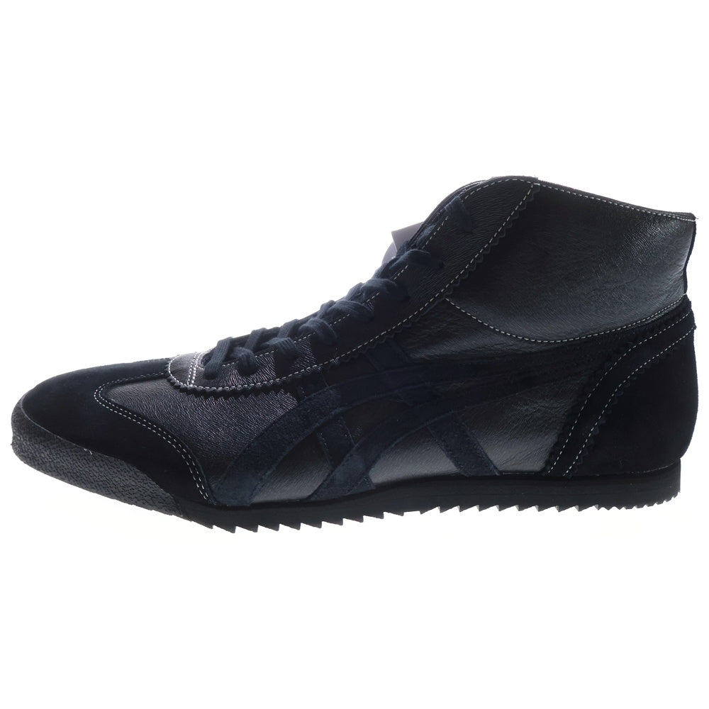 Onitsuka Tiger(オニツカタイガー) MEXIO MID RUNNER DELUXE ダメージ加工 ミッドカットスニーカー ブラック US9.5/27.5cm 1181A609-001