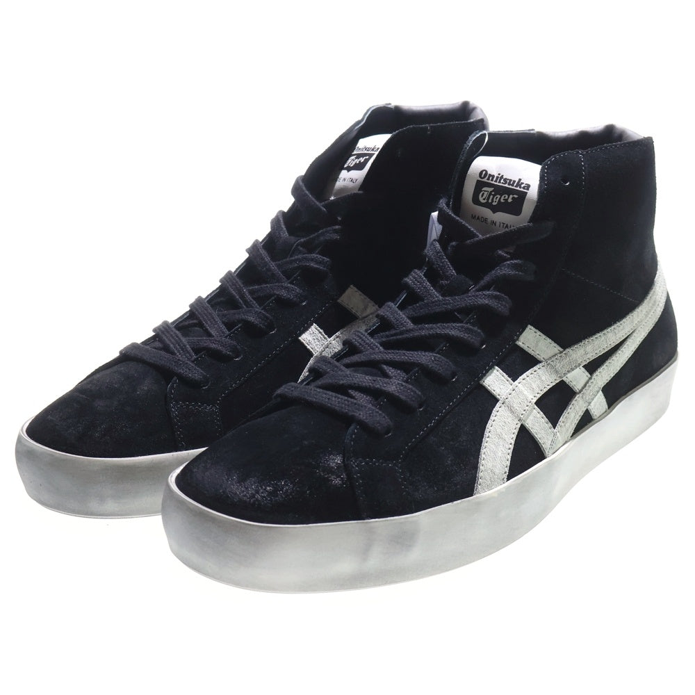 Onitsuka Tiger(オニツカタイガー) FABRE MT IM ダメージ加工 スエード ローカットスニーカー ブラック US9.5/27.5cm 1183C551-001