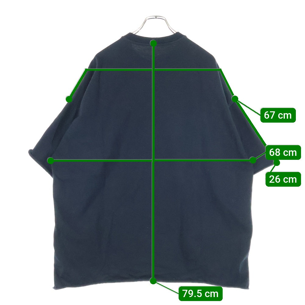 Rick Owens(リックオウエンス) 23SS TOMMY TEE トミー 半袖Tシャツ カットソー ブラック RU01CY4283