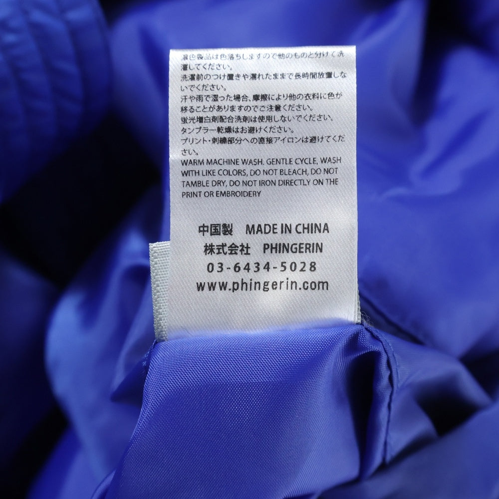 PHINGERIN(フィンガリン) 24AW ELEVATION HOODED BOMBER JACKET フーデッドボンバージャケット ブルー PD-242-JK-021