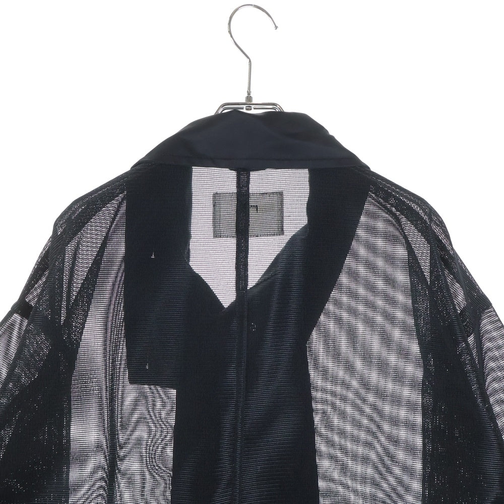 TOGA VIRILIS(トーガ ビリリース) 25SS Nylon twill coat ナイロン ツイル メッシュコート ブラック TV251-FA315
